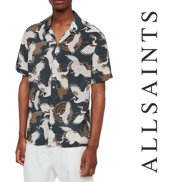 allsaints tsuru shirt